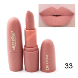 New MISS ROSE Lipstick Matte Waterproof Velvet Lip Stick Sexy Makeup & Beauty Lips