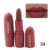 New MISS ROSE Lipstick Matte Waterproof Velvet Lip Stick Sexy Makeup & Beauty Lips