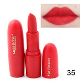 New MISS ROSE Lipstick Matte Waterproof Velvet Lip Stick Sexy Makeup & Beauty Lips