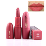 New MISS ROSE Lipstick Matte Waterproof Velvet Lip Stick Sexy Makeup & Beauty Lips