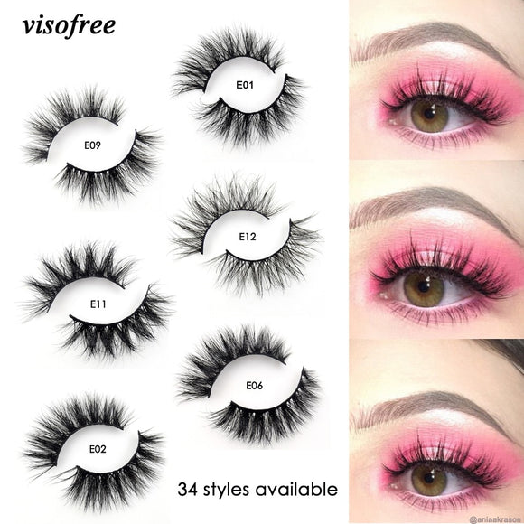 Visofree Mink Lashes 3D Mink Eyelashes 100% Cruelty free Lashes Handmade