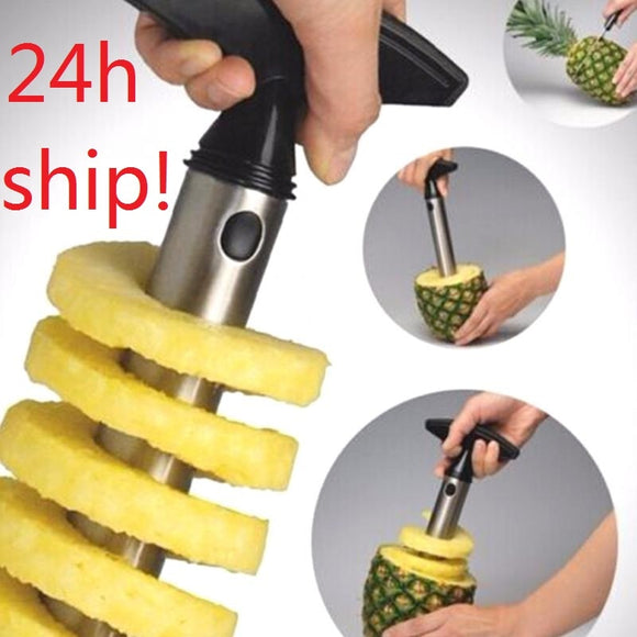 1Pc Stainless Steel Easy to use Pineapple Peeler Accessories Pineapple Slicers Fruit Knife Cutter Corer Slicer